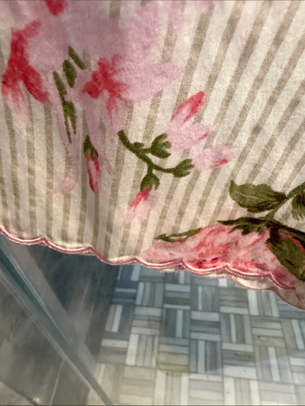 Charter Club Sleepwear Brushed Cotton Notch Collar Pajama PJ Set Floral Size XL - Picture 11 of 13